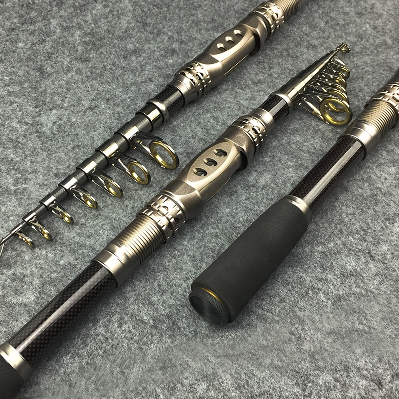 Telescopic Fishing Rod Saltwater Spinning Fishing Rods Poles